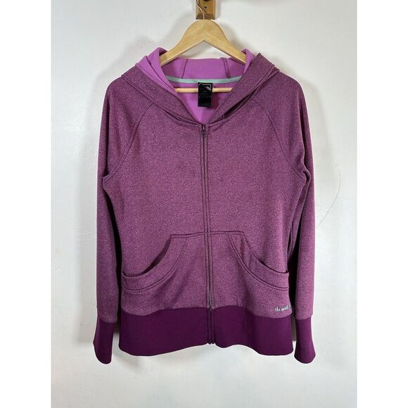 The North Face Womens M Full Zip Hoodie Sweater Jacket‎ Long Sleeve Purple - Picture 1 of 10